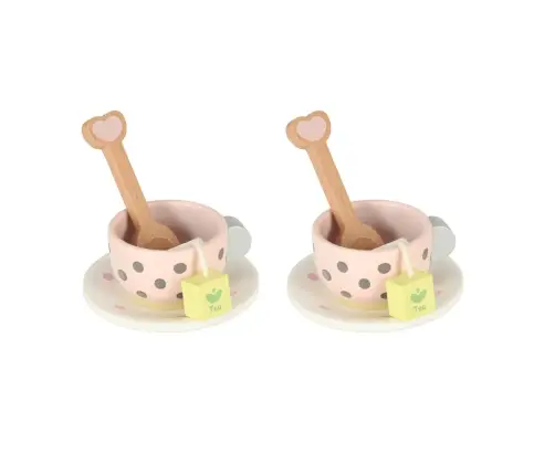 Lulilo Kafijas tējas servīzes koka komplekts