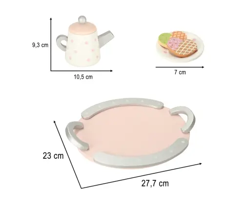 Lulilo Kafijas tējas servīzes koka komplekts