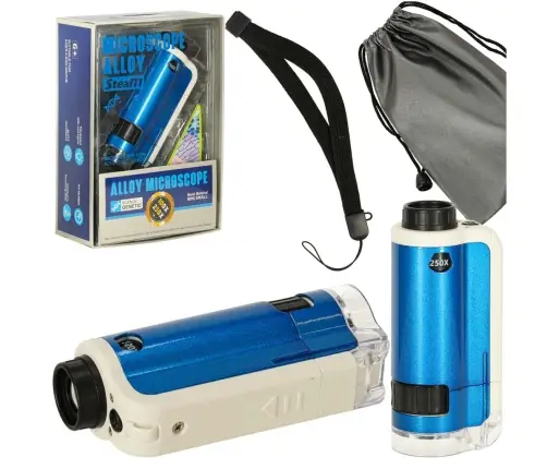 Izglītojošs portatīvais kabatas mikroskops bērniem