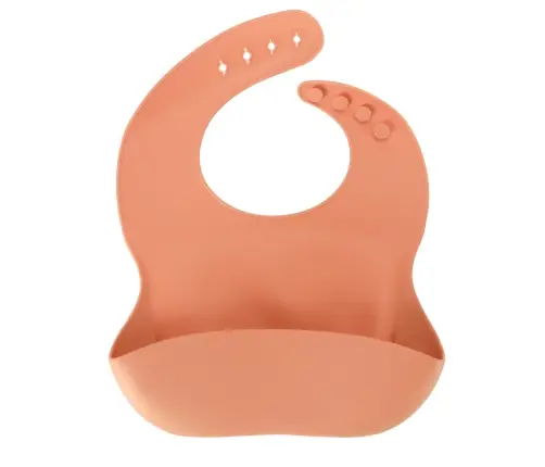 Silikona galda piederumu komplekts zīdaiņiem, 4 gab., oranžs lācītis