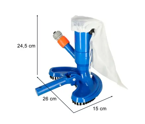 Dīķa dibena tīrīšanas komplekts ar atkārtoti lietojamu maisiņu