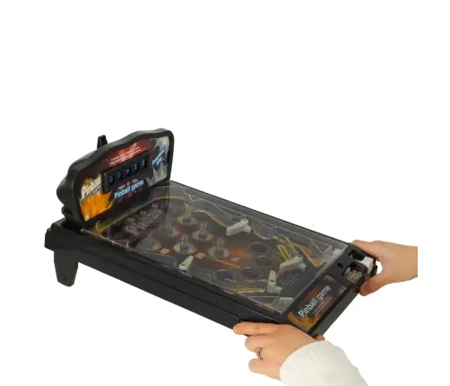 Pinball flipper arkādes spēļu galds ar apgaismojumu un mūziku