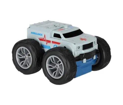 RC Revolt 2 Sided Rescue Racer zils tālvadības auto