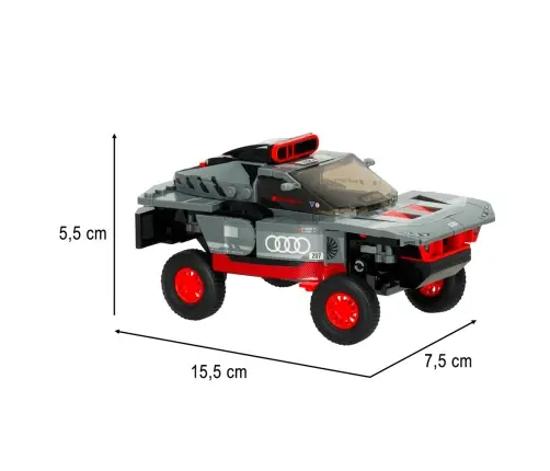 RC auto 1:30 Audi RS Q e-tron spilventiņi