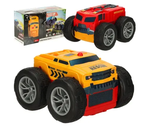 RC Revolt 2 Sided Rescue Racer zils tālvadības auto