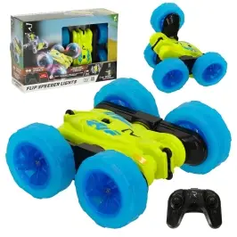 RC Revolt Flip Speeder tālvadības automašīna ar kvēlojošiem riteņiem RC Revolt Flip Speeder tālvadības automašīna ar kvēlojošiem riteņiem