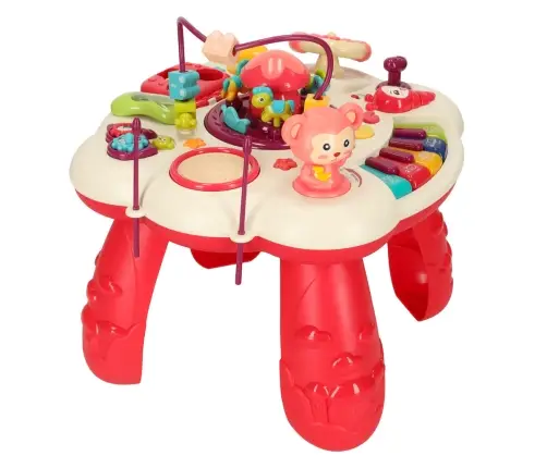 Izglītojošs interaktīvs galds bērniem ar skaņu sarkans