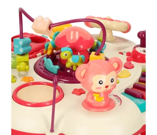 Izglītojošs interaktīvs galds bērniem ar skaņu sarkans