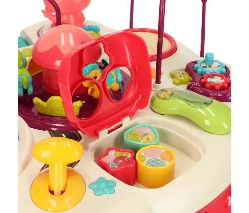 Izglītojošs interaktīvs galds bērniem ar skaņu sarkans