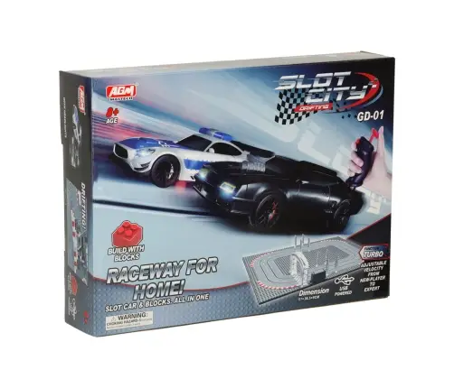 Policijas auto sacīkšu trase 51x38.5cm