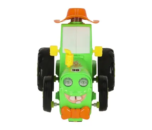 Traktors RC traktors lec dejošanas skaņa zaļa