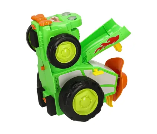 Traktors RC traktors lec dejošanas skaņa zaļa
