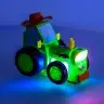 Traktors RC traktors lec dejošanas skaņa zaļa