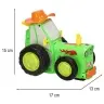 Traktors RC traktors lec dejošanas skaņa zaļa