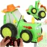 Traktors RC traktors lec dejošanas skaņa zaļa