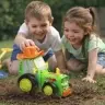 Traktors RC traktors lec dejošanas skaņa zaļa