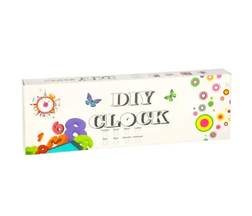 Uzlīmes sienas pulkstenis 12 ciparu dzeltenā krāsā