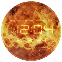 Planet mars oranžs 32cm cenu pulkstenis Planet mars oranžs 32cm cenu pulkstenis