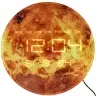 Planet mars oranžs 32cm cenu pulkstenis