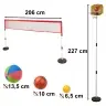 Sporta komplekts 5in1 badmintons basketbols volejbols teniss frisbijs