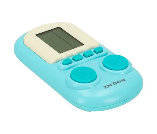 Elektroniskā arkādes spēle portatīvā konsole zila