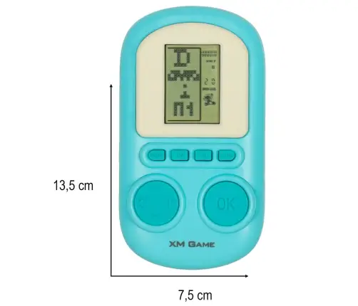 Elektroniskā arkādes spēle portatīvā konsole zila