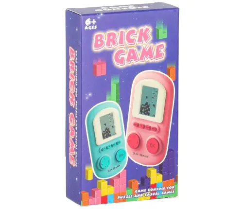 Elektroniskā arkādes spēle portatīvā konsole zila