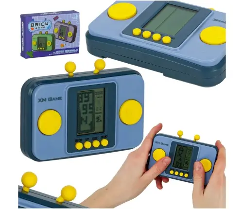 Elektronisko arkādes spēļu pārnēsājamā konsole pelēkā krāsā