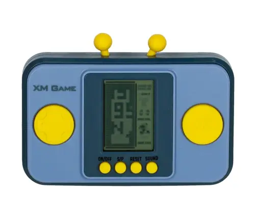 Elektronisko arkādes spēļu pārnēsājamā konsole pelēkā krāsā