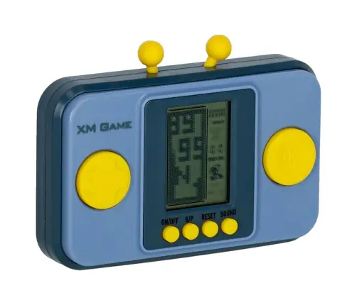 Elektronisko arkādes spēļu pārnēsājamā konsole pelēkā krāsā