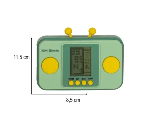 Elektronisko arkādes spēļu portatīvā konsole zaļa