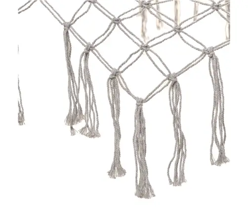 Dārza šūpuļtīkls boho tīkliņš 200cm pelēks