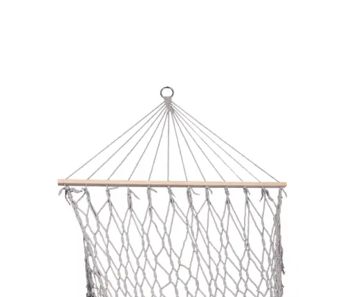 Dārza šūpuļtīkls boho tīkliņš 200cm pelēks