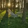 Dārza šūpuļtīkls boho tīkliņš 200cm pelēks
