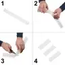 Baložu spīles putnu aizbāzni plastmasas blīvs blīvs balts 8el. 43 cm