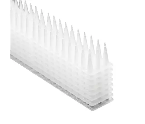 Baložu spīles putnu aizbāzni plastmasas blīvs blīvs balts 8el. 43 cm