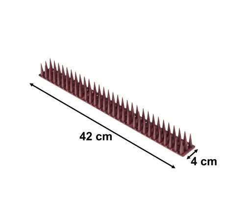 Baložu spīles putnu aizbāzni plastmasas blīvs blīvs brūns 8el. 43 cm