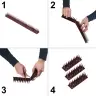 Baložu spīles putnu aizbāzni plastmasas blīvs blīvs brūns 8el. 43 cm