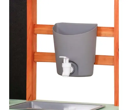 Koka dārza dubļu virtuve uz riteņiem piederumi krāns āra Lulilo Sableto 116 cm