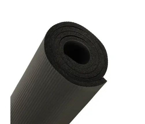 Jogas prakses paklājs biezs 185x80x1,5 cm melns