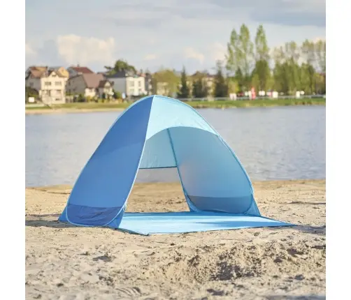 Pašnolokāmā dārza pludmales telts zila