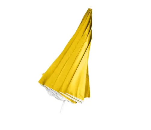 Pludmales lietussargs regulējams salaužams UV salokāms 150cm dzeltens