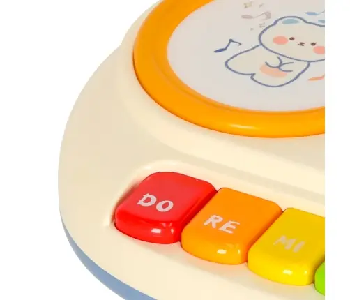 Bērnu interaktīvās ērģeles ar klavierēm, izglītojošas, bēšas krāsas