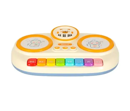Bērnu interaktīvās ērģeles ar klavierēm, izglītojošas, bēšas krāsas