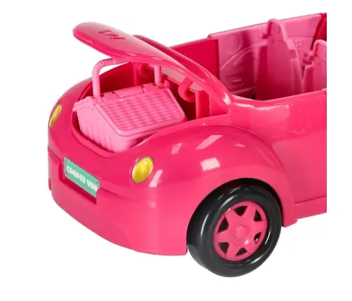 Lelle automašīna kabriolets rozā 4 el.