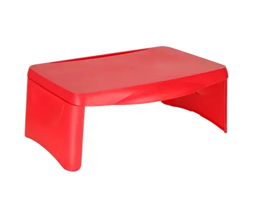 Bērnu auto galds ar glabāšanas nodalījumu sarkans