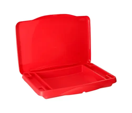 Bērnu auto galds ar glabāšanas nodalījumu sarkans