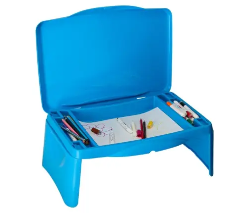 Bērnu auto galdiņš ar glabāšanas nodalījumu zils