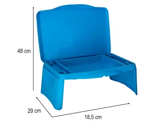 Bērnu auto galdiņš ar glabāšanas nodalījumu zils