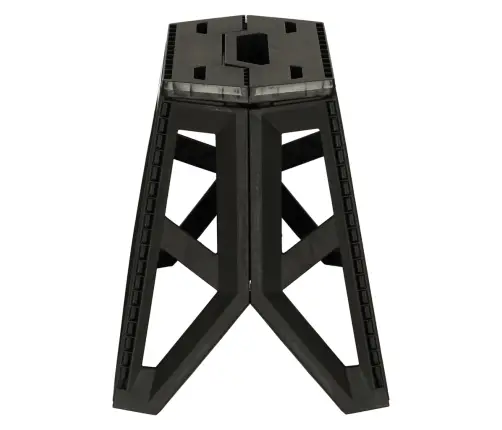 Saliekamais taburete Tūristu krēsls Melns Pārnēsājams kempinga krēsls 39,5 cm melns